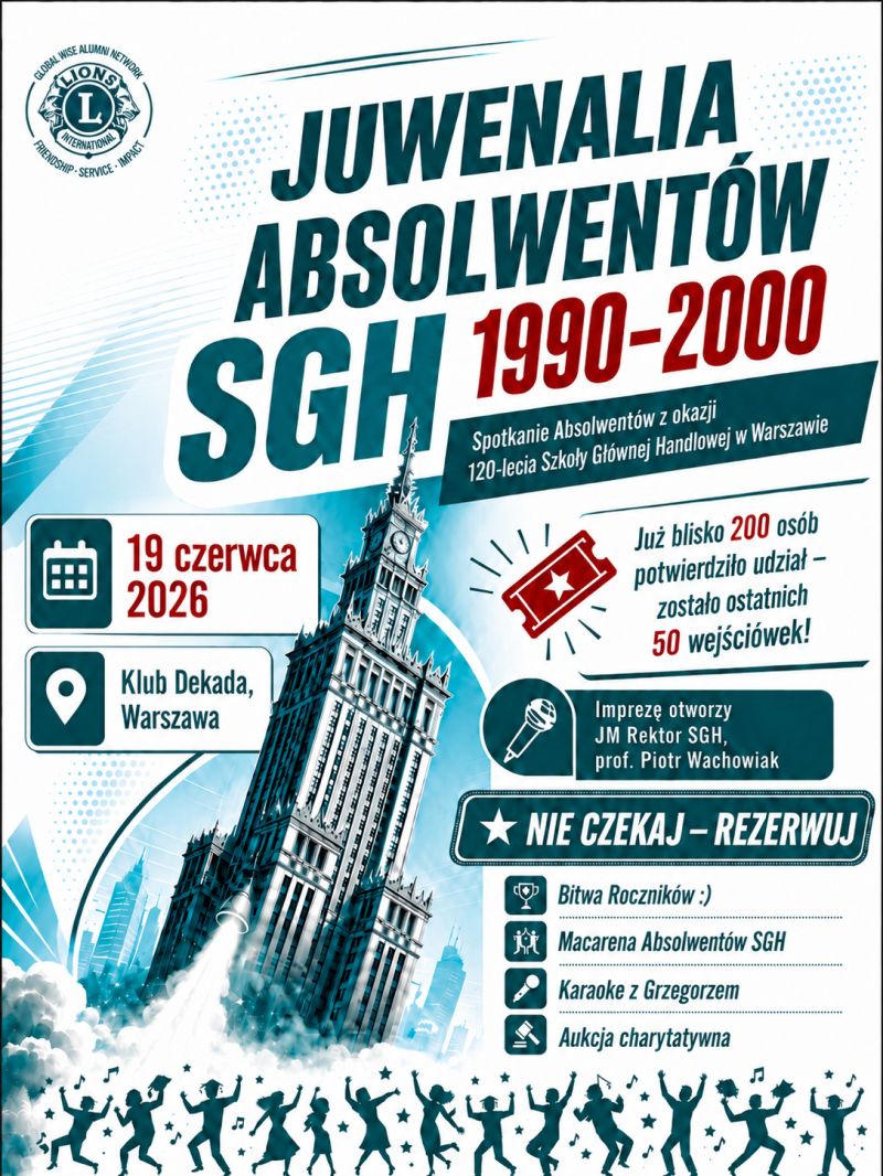 Juwenalia Absolwentów SGH 1990-2000 - Klub Dekada, Warszawa